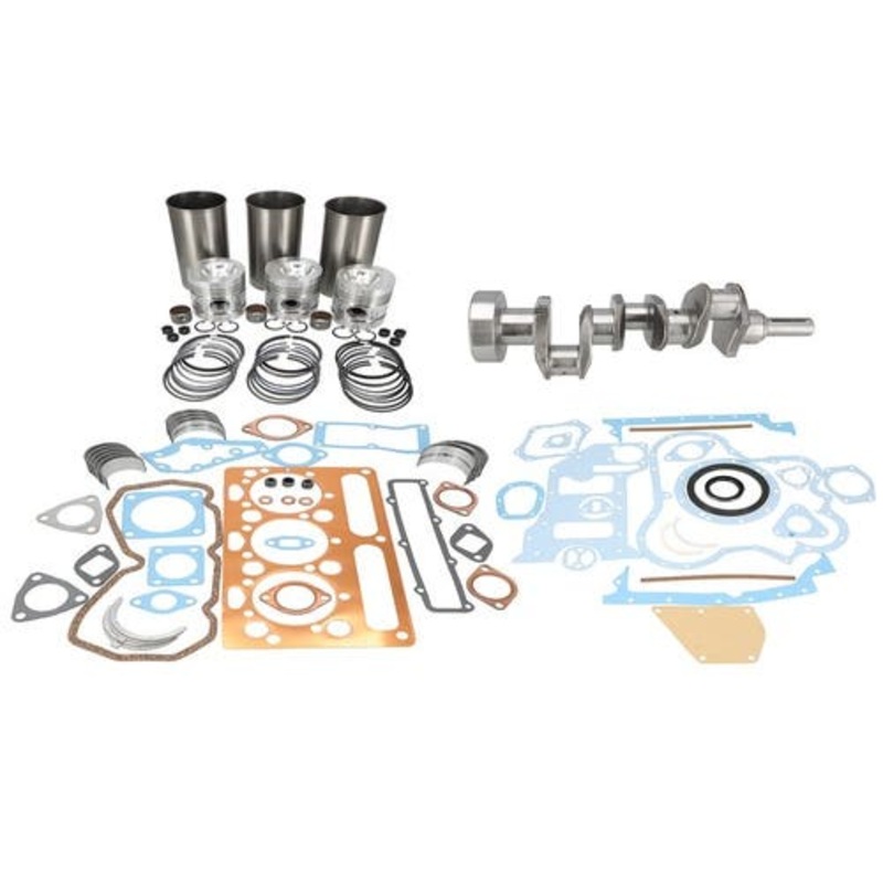 Engine Overhaul Kit with Crankshaft fits Massey Ferguson 135 230 235 240 fits Perkins AD3.152