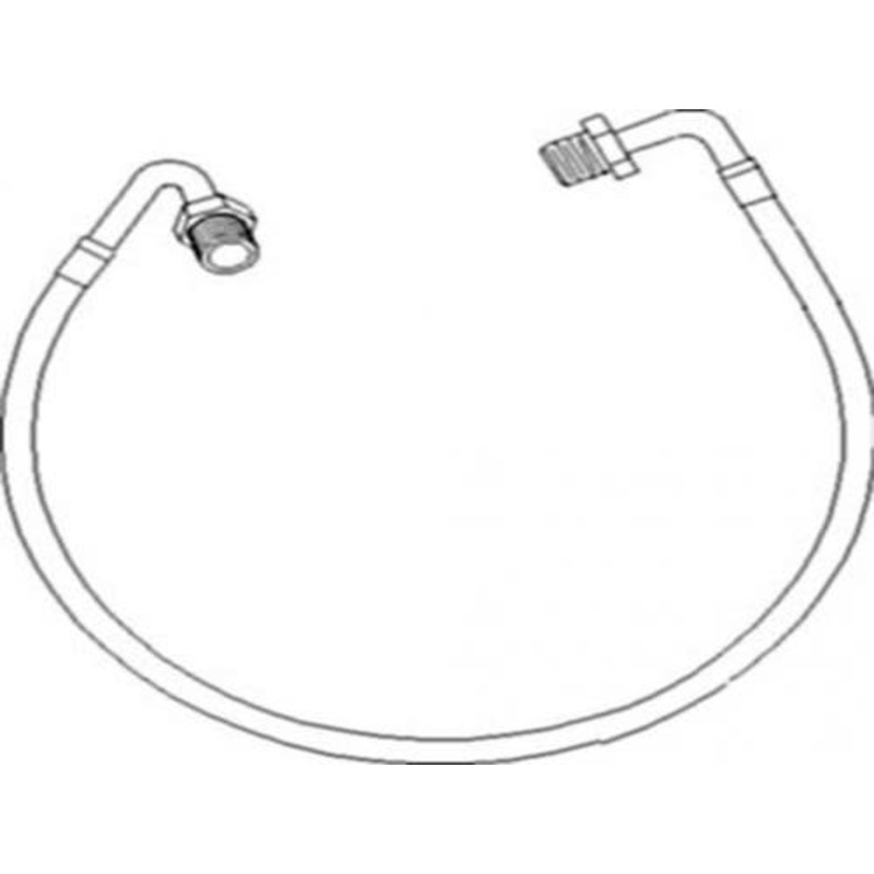 Turbocharger Supply Hose fits Case IH 1620 1640 1644 1666 1688 2144 2188 2344 1660 1670 2366 2388 J918562 fits White 2500 2600 6710 6810 71367996