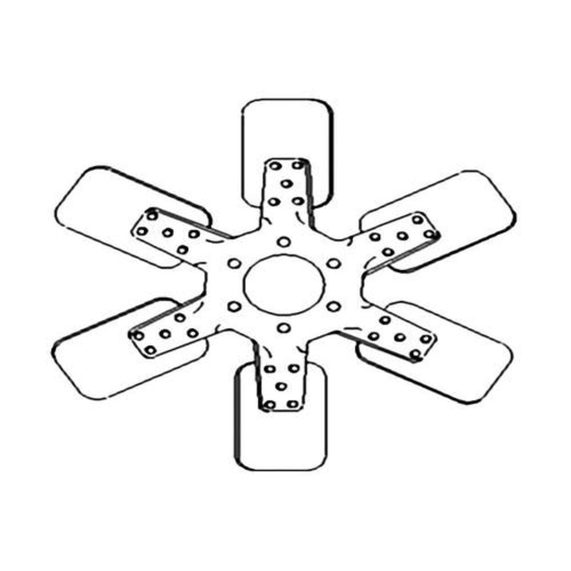 Cooling Fan - 6 Blade fits International 806 856 1456 2806 2856 21026 815 D361 D407 DT361 DT407 A173728