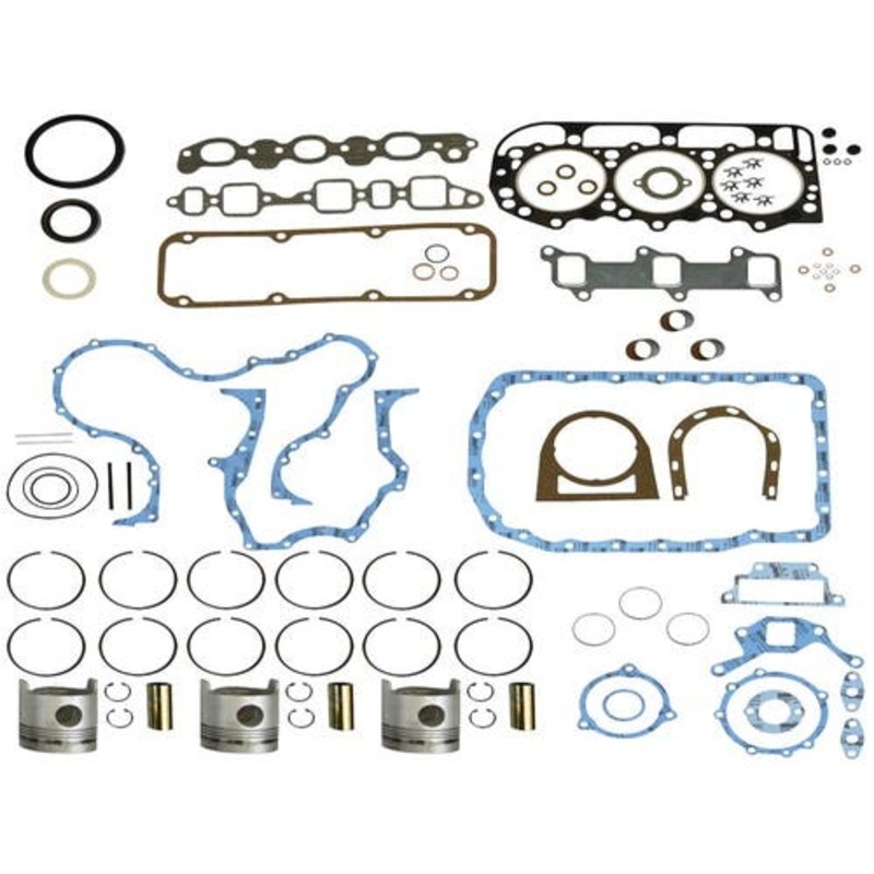 Engine Rebuild Kit - Less Bearings - .020" Oversize Pistons - 6/69-2/90 fits Ford 4000 4100 4110 4140 4190 4200 4330 4340 4400 4410 4500 4600 4610