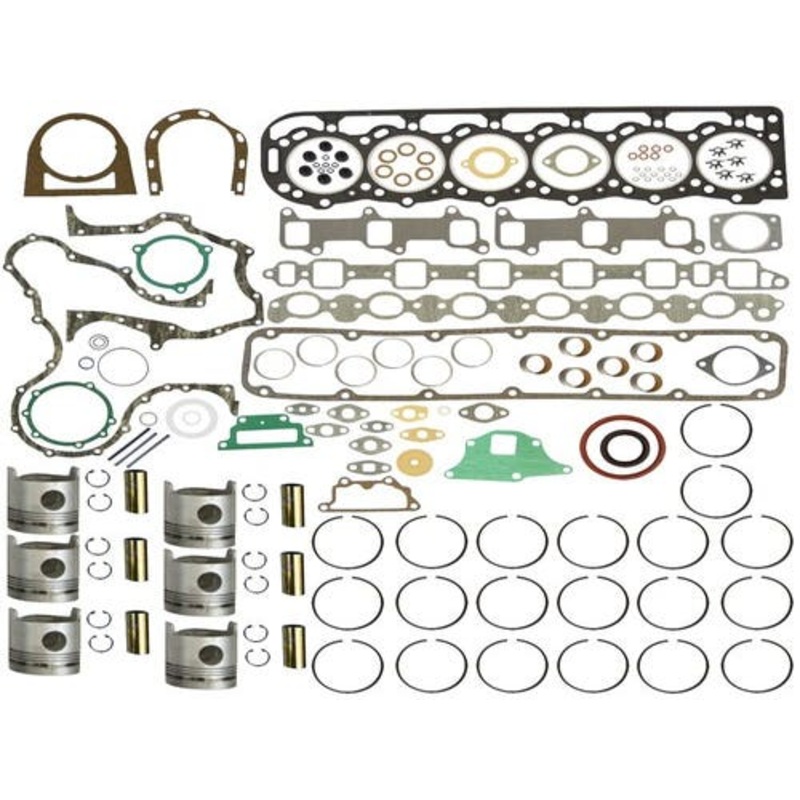 Engine Rebuild Kit - Less Bearings - .030" Oversize Pistons fits Ford 9700 A66 BSD666T 401T 8630 8730 8830 TW20 TW30 TW15 TW25 TW35 A66
