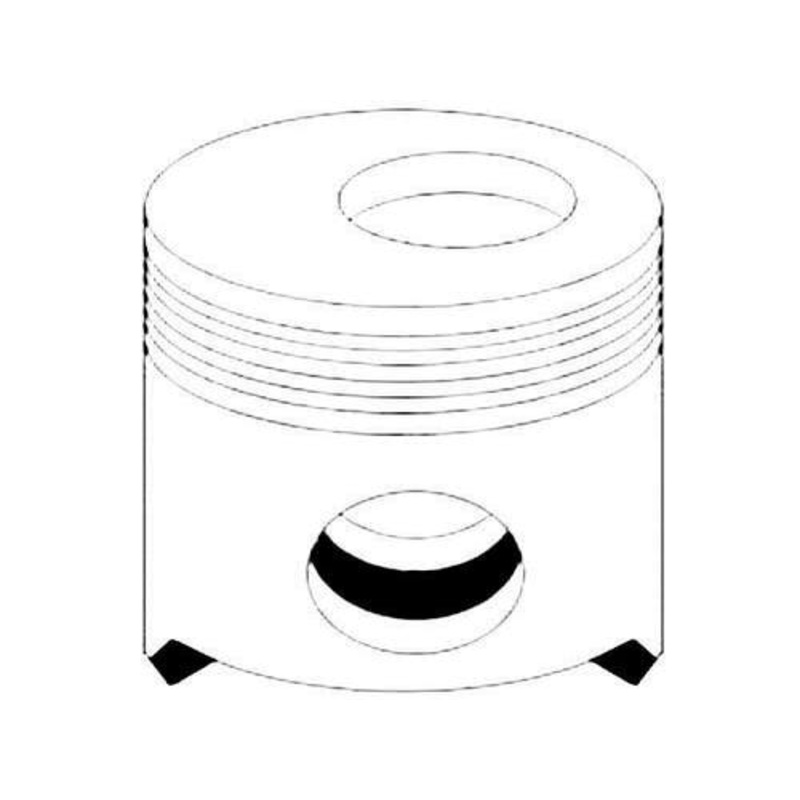 Piston - .020" Oversize Single Cylinder fits Ford 2600 3600 4100 4600 5110 5610 5900 6610 6710 6810 7610 7700 7710 7810 7910 8000 8210 TW15 D6NN6108C