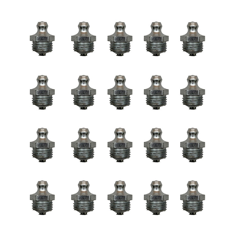 Fits JCB BACKHOE - GREASE NIPPLE STRAIGHT 1/4" BSP, 20 PCS. (PART NO. 1450/0002)