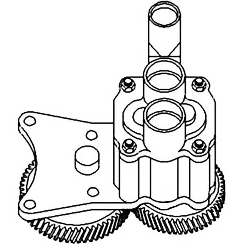 VPD1055 New Engine Oil Pump Fits Case-IH Tractor Models 385 395 454 464 +