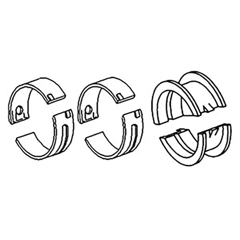 34K62030 Main Bearing Set (3) Fits Massey Ferguson 35 50 135 202 204 Tractors