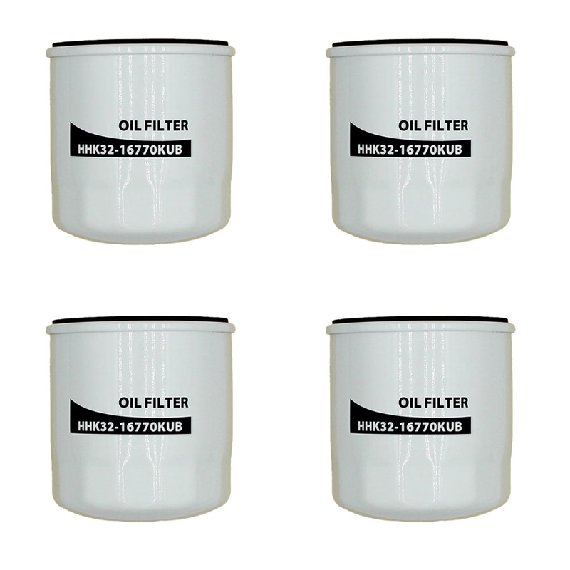 (4) Oil Filters HHK32-16770 Fits Kubota RTV UTV RTV-X900 RTV-X1100CR