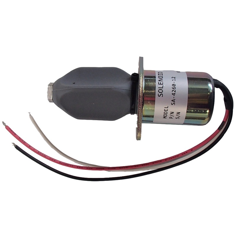 1751ES-12A3UC12BIS SA-4260-12 3A W1751ES Fuel Shut Off Solenoid Fits Kubota