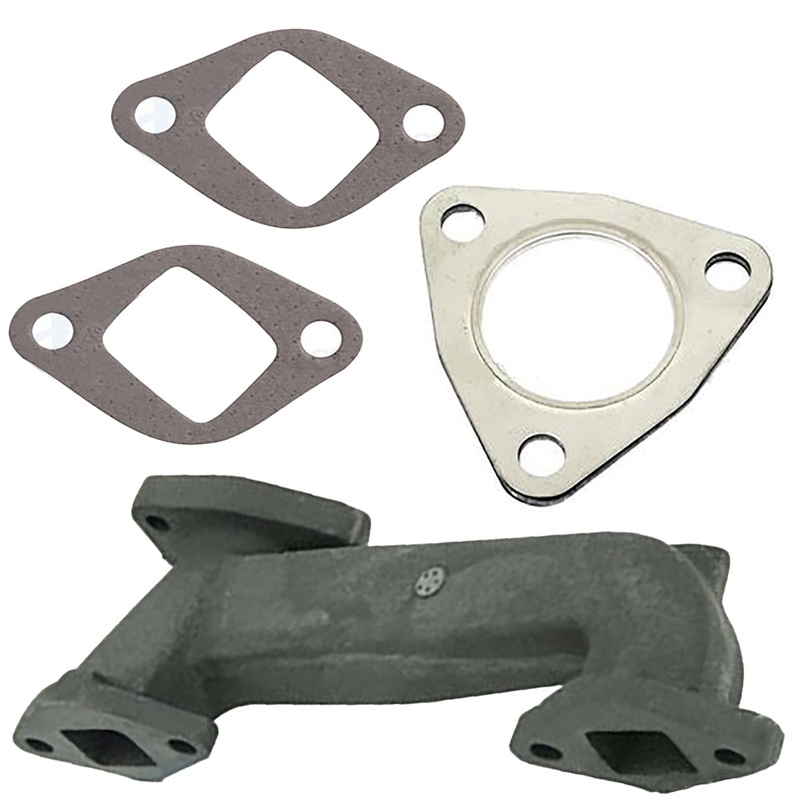 736218M1 Exhaust Manifold w/ Gaskets Fits Massey Ferguson 165, 30, 3165