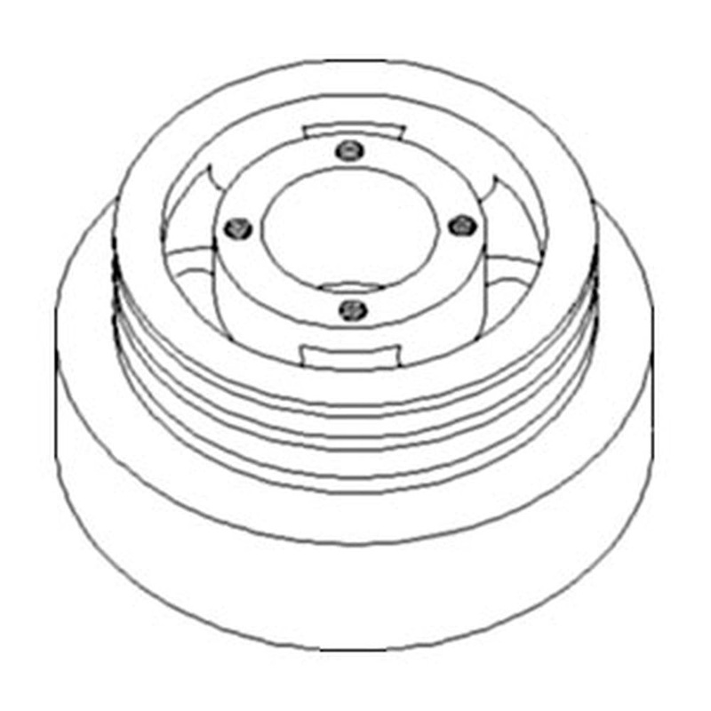 WN-RE15018-PEX Damper Pulley Fits John Deere 4050 4055 4250 4255 4450 4455 4555