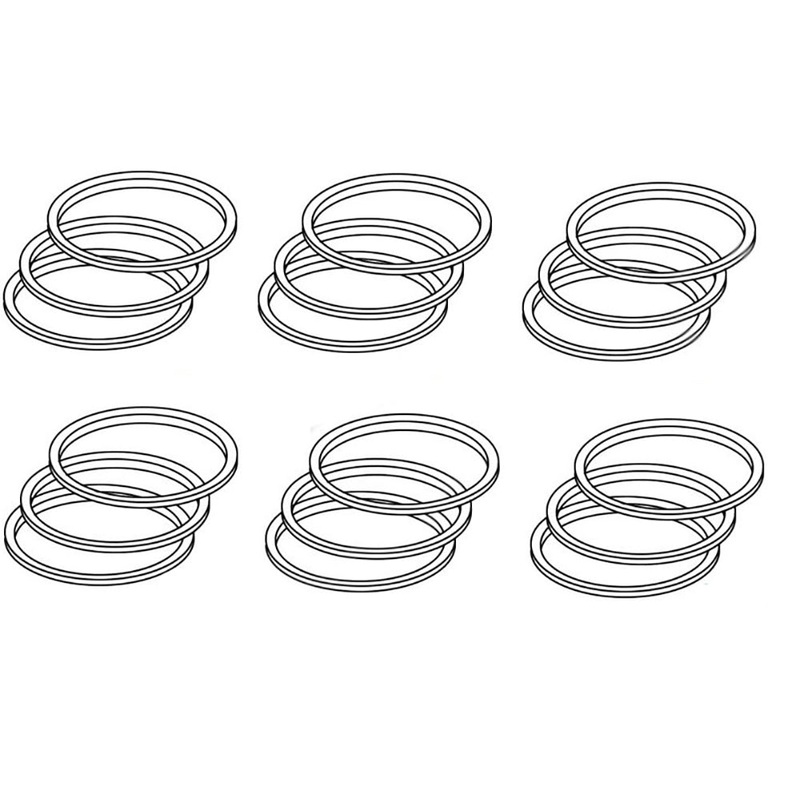 PR128 New 6 Sets of 3 Piston Rings Fits Case-IH Harvester Tractor Models