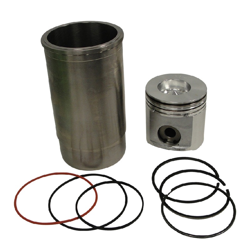 RE65969 Piston Liner Kit Fits John Deere 120 444H 450G 455G 550G 555G 650G 544H