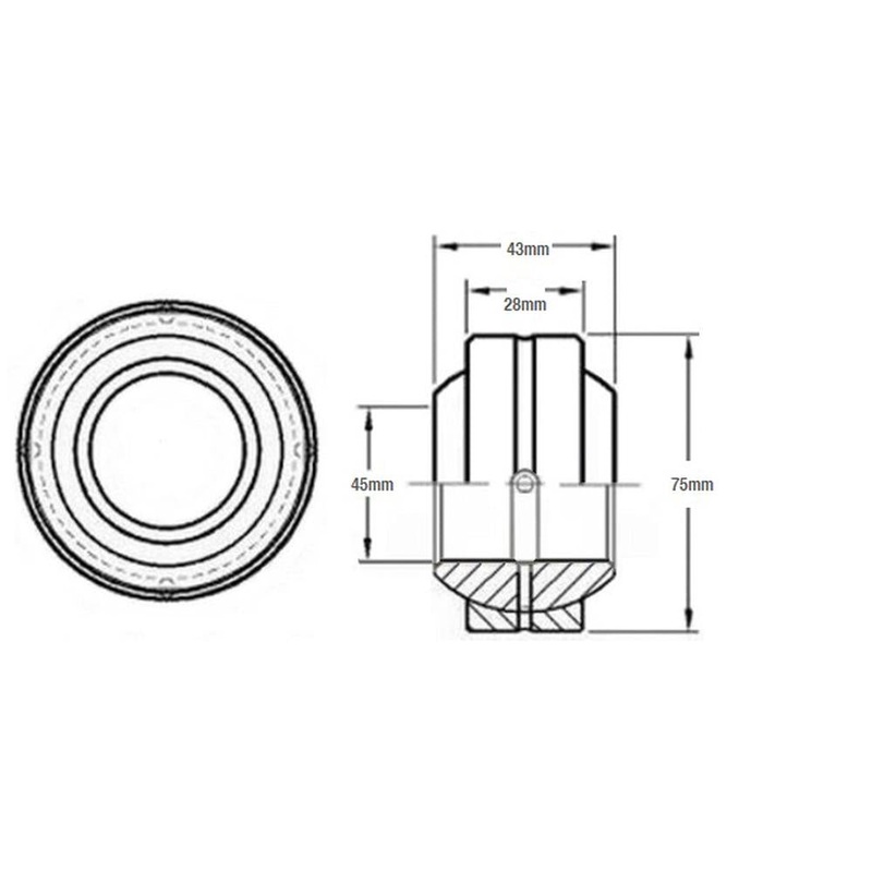 AT157173 Self Aligning Bushing / Bearing Fits John Deere 450G 550G 650G