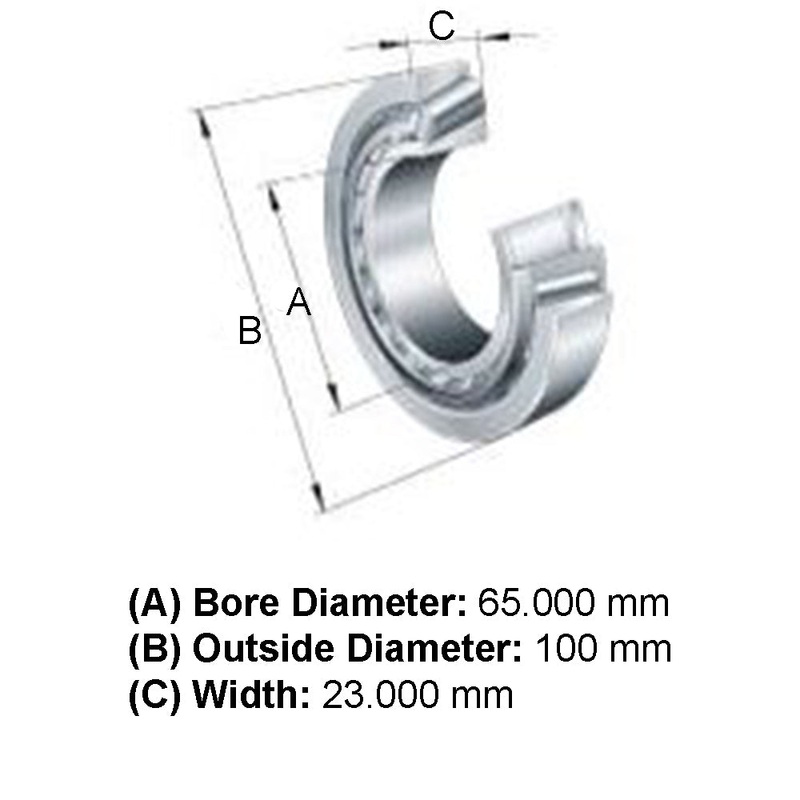 Fits JD10063 Tapered Roller Bearing Fits John Deere 210LE 210LJ 210K 244E 244H