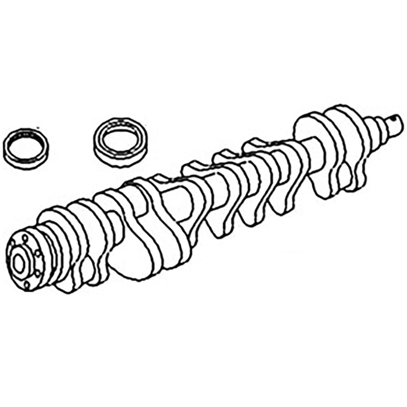 Splined Nose Crankshaft Fits 165 275 4.236 4.248 50C 6000 715B C300 CY60-70-80B