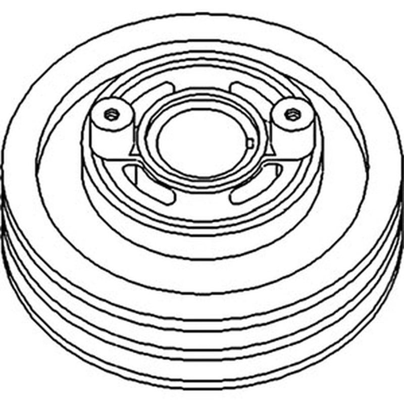 AR58176 Fits John Deere Tractor Crankshaft Dampener Pulley 4000 4020